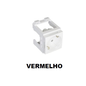55511 CVM TOMADA FRANCESA VERMELHA 5603011062781