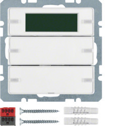 75662729 - Q.1 - BP KNX 2 Tasten+Thermóst., Weiße Hager EAN: 40113334315520