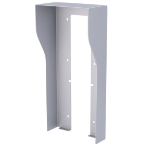 Abdeckung für Video-Gegensprechanlage – speziell für Akuvox AK-R27(8)A. - Maße: 287 (H) x 132 (Lg) x 68 (Fd) mm - Hergestellt aus verzinktem Stahl - Regenvisier - Oberflächenmontage
