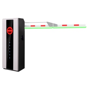 Barreira de estacionamento de alto desempenho - Braço angular em 90º (3 m) - Abertura à esquerda | 10.000.000 ciclos - Indicadores LED | Modo de emergência - Possibilidade de bateria de backup - Apta para Exterior IP54