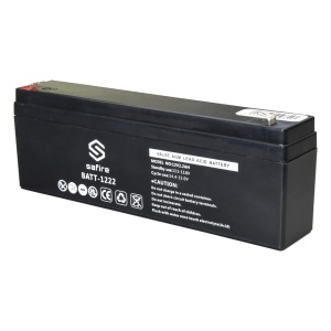 Batterie rechargeable - Agm d'acide de plomb technologique - Tension 12 V - Capacité 2,2 ah - 58 x 34 x 178 mm / 820 g - pour une sauvegarde ou une utilisation directe