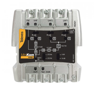 Broadband Center Minikom Easyf 4 Inputs: FM-VHF-UHF-UHF