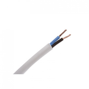 Cable Flexible H05VV-F 2 G 0,75MM2 (FVV) blanco PREÇO PONER METRO