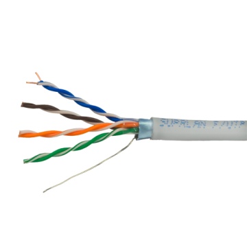 Câble FTP - Catégorie 5E - 305 mètres Coil - Conducteur OFC, pureté 99,9% Cuivre - Diamètre 5,5 mm - Couvercle de protection gris