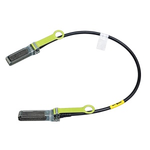 Cabo dedicado de alta velocidade para empilhamento - Conectores SFP+ integrados em ambas as extremidades - Concepção passiva eficiente em cobre (DAC) - Comprimento físico do cabo de 0.5 metros - Raio de curvatura mínimo reduzido de 25 mm - Ideal para inte