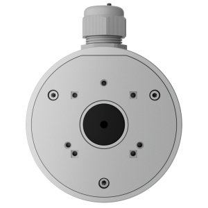 Caixa de conexões - Para câmaras Bullet, Dome e Turret Ajax - Apto para uso exterior - Instalação em tecto ou parede - Incluindo bucim - Cor branco