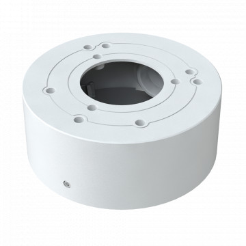 Caja de derivación Cártido Elegante - A cámaras cúpula - Adaptar a usar exterior IP65 - Instalación em techo ou muro - Diámetro da base 96 mm - Paleta de cables