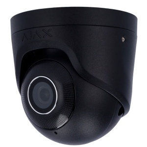 Câmara IP Turret 8 Megapixel Ajax IP - Progressive Scan CMOS - Lente 2.8 mm, ranhura MicroSD até 256GB - Alcance dos LEDs IV 50m, PoE 802.3at - Com Inteligência Artificial - Cor Preta