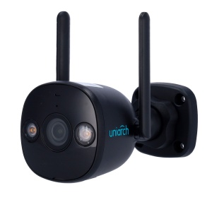 Câmara IP WiFi Uniarch Panda Série B - Resolução até 5Mpx, Elevada qualidade de imagem - Deteção de pessoas e veículos | MicroSD 128GB - Iluminação dupla inteligente: IR e luz branca - Áudio bidireccional: Microfone e altifalante - Ultra H.265 | IP67 | Pr