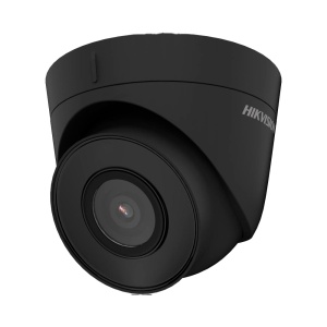 Câmara Turret IP Hikvision - Gama Value | Cor Preto - 4 MP | Lente 2.8 mm - IV 30 m | WDR 120 dB - PoE | H.265+| IP67 | Det. movimiento 2.0 - WEB, Software CMS, Smartphone e NVR