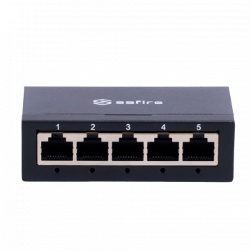 Cambiar de mesa - 5 puerta Gigabit - Velocidad 10/100/1000 Mbps - Enchufar &amperio; Jugar - Tecnología de ahorros de energía - Cuerpo de metal
