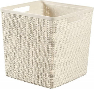 Cesta Cuadrado de Yute L 17L Natural