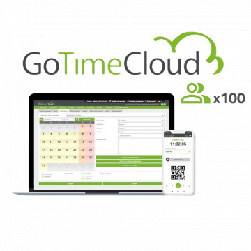 Cloud -Lizenz für die Präsenzkontrolle - 100 Benutzer / 100 Apps enthalten - den Punkt remote mit GPS -Standort hacken - Berichte mit Vorfällen, Stunden und Formelbanken - Jährliche Zahlung | Benutzer-/Jahrspreis - 10% Werbung in BOA