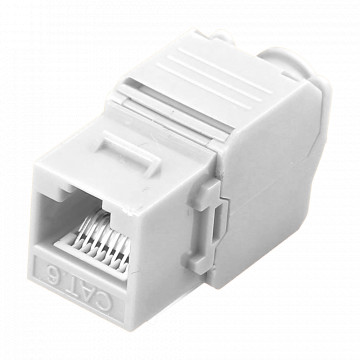 Connecteur de câble UTP - Connecteur de sortie RJ45 - Catégorie compatible UTP 6 - Installation facile sans outils - perte minimale