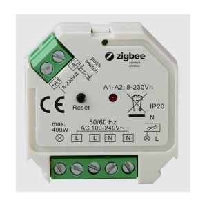 Controlador DIM 240Vac 200W (230Vac Led) Push Dim + ZigBee