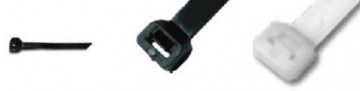 De 7.5500b - Clamp Serrilha 7,5x500 mm noir (100UN) Omnium Electric
