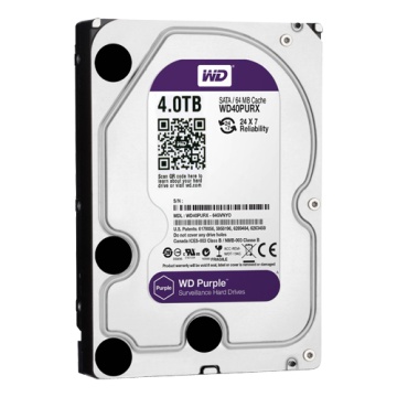 Disco duro - Capacidad 4 TB - Interpretar SATA 6 GB/s - Modelo WD40PURX - Especial a Videos - Perder ou instalado em DVR