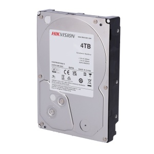 Disco duro Hikvision - Capacidade 4 TB - Interface SATA até 176 MB/s - Modelo DS40HKVS-VX1 - Especial para Videogravadores - Até 64 câmaras de alta definição