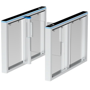 Drehkreuz für bidirektionalen Zugang - Tür mit klappbarer Acrylbarriere - Zeitpläne, Alarme und Öffnungsmodi - Teilungsmaße 900 mm | 5.000.000 Zyklen – Hergestellt aus einer Aluminiumlegierung – Kompatibel mit Systemen von Drittanbietern
