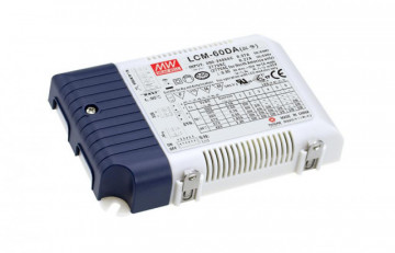 Drive CC Prog. Led dimável PUSH+DALI 60W Mean Well
