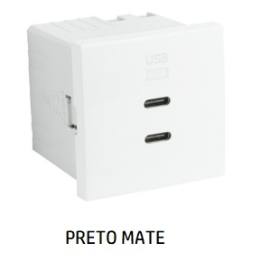EFAPEL – 45382SPM DOPPEL-USB-TYP-C-LADEGERÄT – 2 MATE PR-MODELL – 5603011647773