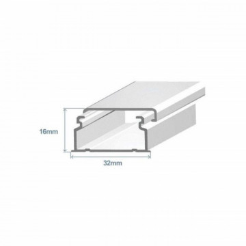 Efapel - 10040FBR 32x16 Adhésif blanc - 5603011043025