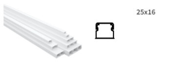 EFAPEL - 10450FBR 25X16 White Adhesive - 5603011639662