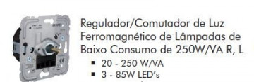 EFAPEL - 21216 REG/COMUT LUZ FERROM LÂMP BX CONS 250W/VA R L - 5603011617639