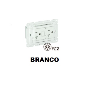 EFAPEL - 41148XBL TOM DUPLA AMER 2P+T 127V 20A GFCI OBT 3MÓD BR - 5603011639976