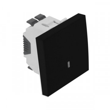 EFAPEL - 45012SPM Light Switch 2 Module Black Mate - 5603011616328