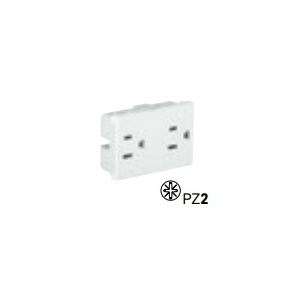 EFAPEL - 45146SBR TOMADA DUPLA AMERICANA 2P+T 127V 15A 3 MÓD BR - 5603011612030