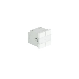 EFAPEL - 45164SPM BOTÃO PRESSÃO ELETR QUÁD MBT - 2 MÓD PT MATE - 5603011616618