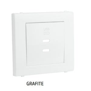 EFAPEL - 50674TGR CENTRO CARREG DUPLO USB TIPO A E TIPO C GR - 5603011647438
