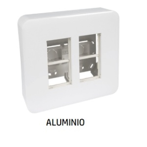 EFAPEL - 83411SAL POSTO DE TRABALHO SALIENTE 2X4 MÓD ALUMINA - 5603011643836
