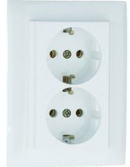 EFAPEL - 90331CGE TOMADA DUPLA SCHUKO MONOBLOCO GELO - 5603011070489
