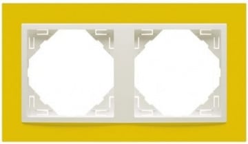 EFAPEL - 90920TRG ESPELHO DUPLO AMARELO/GELO - 5603011592295