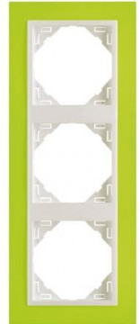 EFAPEL - 90930TRG ESPELHO TRIPLO AMARELO/GELO - 5603011592424