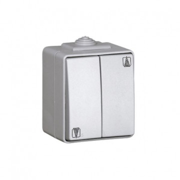 EFAPEL - BOUTON DE BLIVANT DOUBLE GRIS 48281CCZ - 5603011034610
