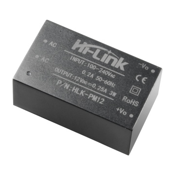 Electronic feeder - 12 V / 250 mA - reduced dimensions - dimensions 34 (AL) x 15 (AN) x 20 (FO) MM - 20 g - Ideal for installs with reduced available space