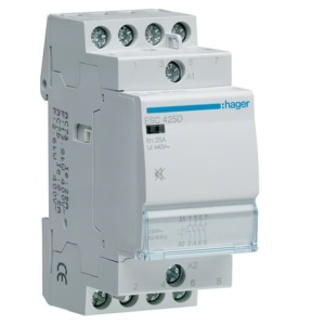 ESC425D - Contactor 25A (illum), 4NA, 230V 2m