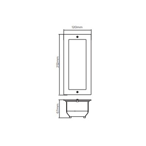 ESL7003CW - 100100500014 - Appliquer le mur LED 8W 4000K