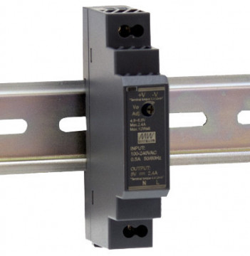Fonte de Alimentação Calha DIN Mean Well 12Vdc 15W