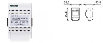 Fonte de alimentação DIN 100-240V~ 50/60Hz 24Vdc