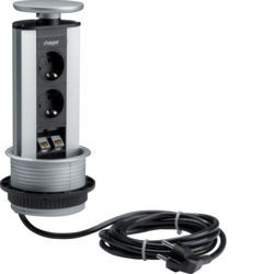 G7044lan - Encastr., 2xschuko+2xRJ45 CAT.6 HAGE EAN: 4012740887038