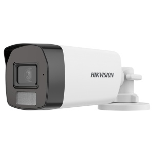 Hikvision 4en1 Bullet-Kamera VALUE-Reihe – 3K-Auflösung (2960 x 1665) – 2,8-mm-Objektiv – Duales Licht: IR-LEDs 40 m, weißes Licht 40 m – Audio über Koaxialkabel | Eingebautes Mikrofon – Wasserdicht IP67
