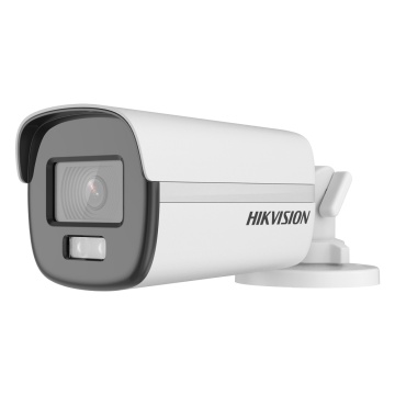 Hikvision - Câmara Bullet 4en1 Gama VALUE - Resolução 1080p (1920x1080) - Objetiva 2.8 mm | Gama de luz híbrida 40 m - ColorVu: imagem a cores 24 horas - IP67 | Microfone | Áudio sobre coaxial