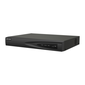 Hikvision Gama PRO - Grabador NVR 4 CH IP - Resolución máxima 8Mpx | 4 CH vídeo PoE - Ancho de banda 40 Mbps - Audio | Alarma | Admite 1 disco duro - Detección de movimiento 2.0