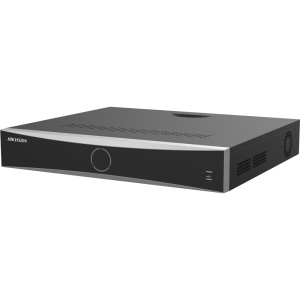 Hikvision gravador NVR 16 CH IP gama PRO - Resolução máxima 12 Mpx - AcuSearch | AcuSense | Reconhecimento facial - AcuSeek, pesquisa baseada em texto até 16CH - Áudio | Alarmes | 4 HDD - Largura de banda 160 Mbps