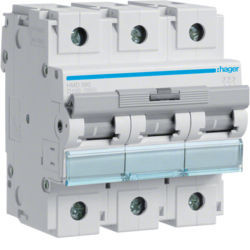 HMD390 - Disjuntor 3P 100A D 15kA 4,5M HAGER EAN:3250613230326