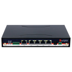 Hongdian Router 5G Industrial - 5G Sub-6Ghz SA/NSA - 5 portas RJ45 Gigabit ( 4 POE 30w ) - Dual SIM Dual Modem - Portas RS232/RS485 - Wi-Fi 802.11b/g/n/ac 2.4GHz-5GHz